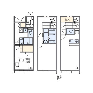 1LDK Apartment in Iriya - Adachi-ku Floorplan
