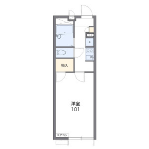 1K Mansion in Minamiyana - Hadano-shi Floorplan