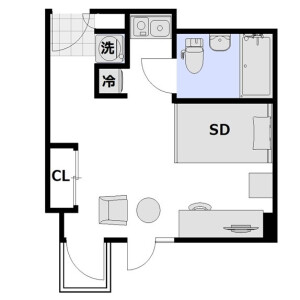 1R Mansion in Kandatacho - Chiyoda-ku Floorplan