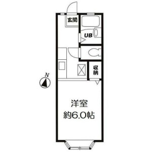 1K Apartment in Higashiyukigaya - Ota-ku Floorplan