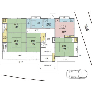 7DK {building type} in Kusabana - Akiruno-shi Floorplan