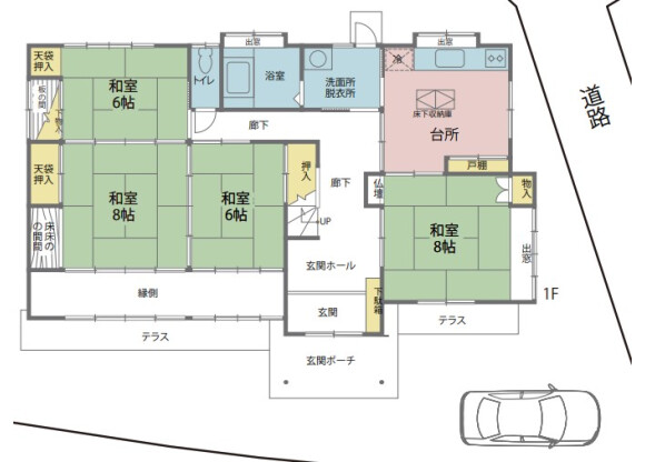 7DK House to Buy in Akiruno-shi Floorplan