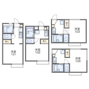 1SK Apartment in Kuritaya - Yokohama-shi Kanagawa-ku Floorplan