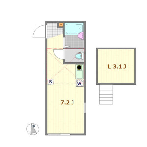 1R Apartment in Futago - Kawasaki-shi Takatsu-ku Floorplan