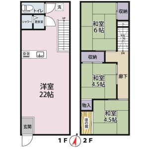 3LDK Hotel/Ryokan in Hommachi - Shibuya-ku Floorplan