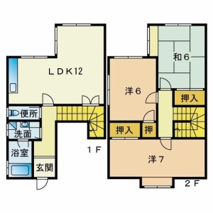 3LDK Apartment in Tashima - Fukuoka-shi Jonan-ku Floorplan