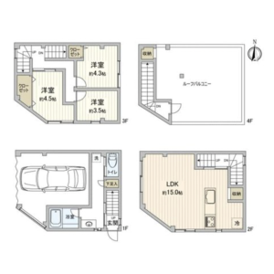 3LDK House in Tsurumachi - Osaka-shi Taisho-ku Floorplan