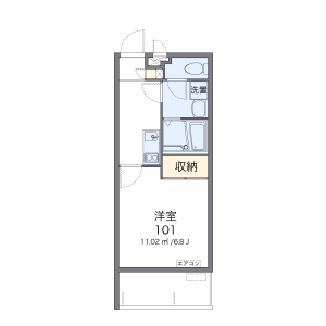 1K Mansion in Ishikawa - Uruma-shi Floorplan
