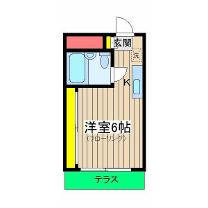 1R Mansion in Nishikubocho - Yokohama-shi Hodogaya-ku Floorplan