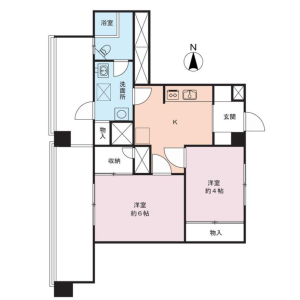 2DK {building type} in Shinjuku - Shinjuku-ku Floorplan