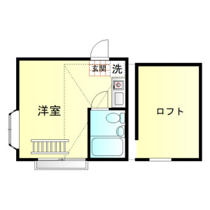 1K Apartment in Shimosakunobe - Kawasaki-shi Takatsu-ku Floorplan