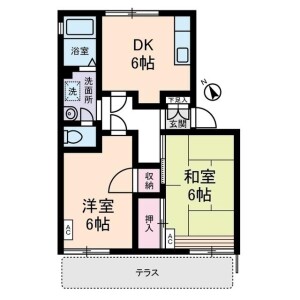 2DK Apartment in Takaidohigashi - Suginami-ku Floorplan