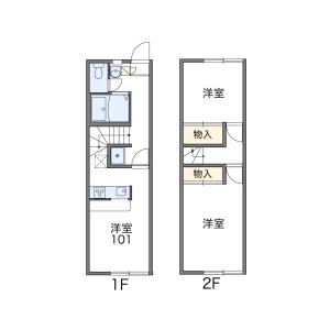 2DK Apartment in Furuichiba - Ichihara-shi Floorplan