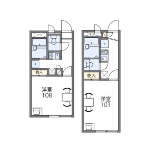 1K Apartment in Ebie - Osaka-shi Fukushima-ku Floorplan