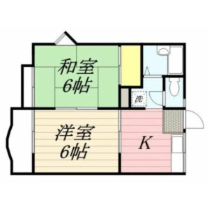 2K Apartment in Horikiri - Katsushika-ku Floorplan