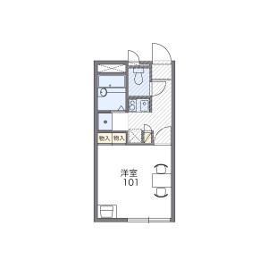 1K Apartment in Joto - Matsumoto-shi Floorplan