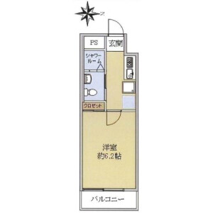 1K Mansion in Shirokane - Minato-ku Floorplan