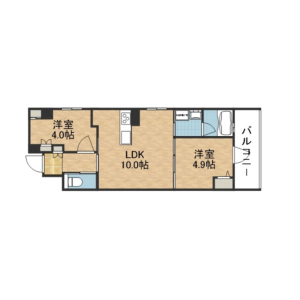 1LDK Mansion in Katamachi - Osaka-shi Miyakojima-ku Floorplan