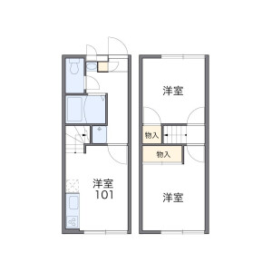 2DK Apartment in Shimbashicho - Yokohama-shi Izumi-ku Floorplan