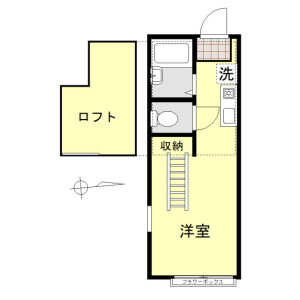 1R Apartment in Shirahata kamicho - Yokohama-shi Kanagawa-ku Floorplan