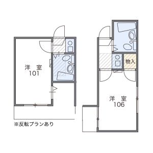 1K Apartment in Higashikanamachi - Katsushika-ku Floorplan
