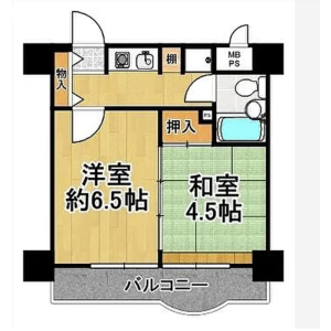 2K Apartment in Sangenyahigashi - Osaka-shi Taisho-ku Floorplan