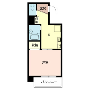 1K Mansion in Iwamotocho - Chiyoda-ku Floorplan