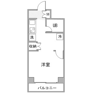 1K Mansion in Yayoicho - Itabashi-ku Floorplan
