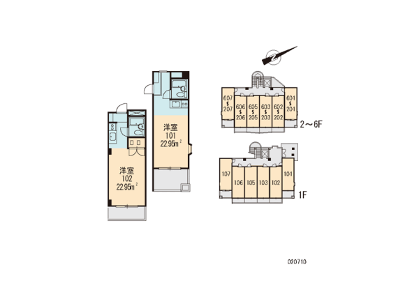 1K 아파트 to Rent in Kimitsu-shi Floorplan