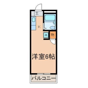 1R Apartment in Saginomiya - Nakano-ku Floorplan