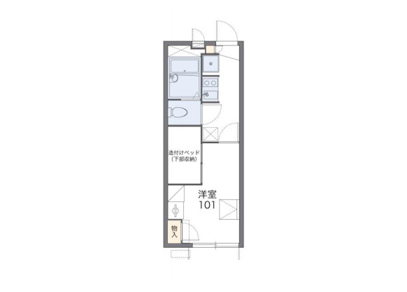 1K Apartment to Rent in Osaka-shi Fukushima-ku Floorplan