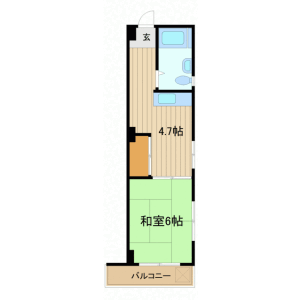 1R Mansion in Nakamarucho - Itabashi-ku Floorplan