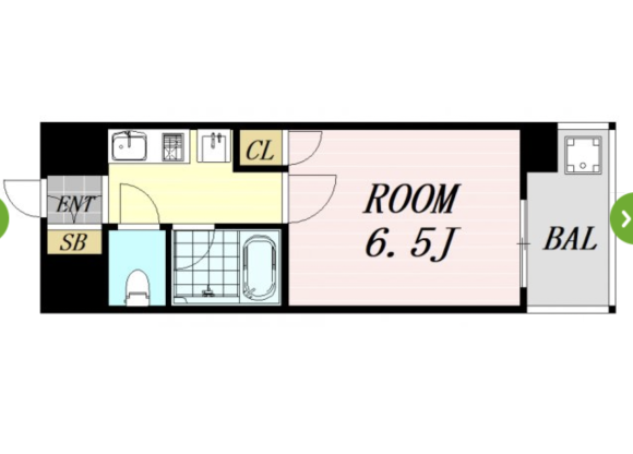 1K Apartment to Rent in Osaka-shi Yodogawa-ku Floorplan