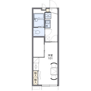 1K Apartment in Kire - Osaka-shi Hirano-ku Floorplan