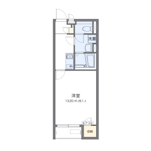 1K Apartment in Hakoda - Kumagaya-shi Floorplan