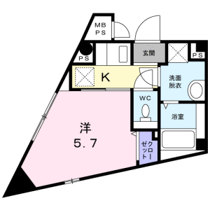 1K Mansion in Ichigayayanagicho - Shinjuku-ku Floorplan
