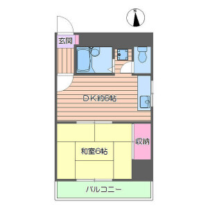 1DK 맨션 in Higashinippori - Arakawa-ku Floorplan
