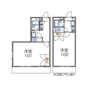 1K Mansion in Higashitokura - Kokubunji-shi Floorplan