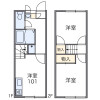 2DK Apartment to Rent in Fukaya-shi Floorplan