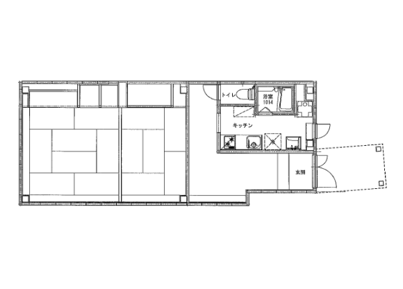 1LDK Apartment to Rent in Shibuya-ku Floorplan