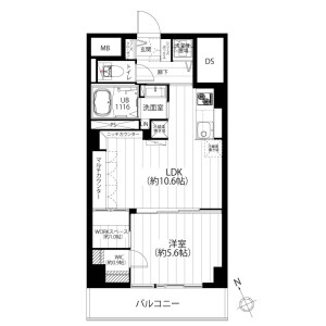 1LDK {building type} in Maruyamacho - Shibuya-ku Floorplan