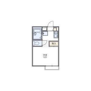 1K Apartment in Koyama - Matsudo-shi Floorplan