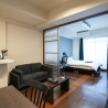 1LDK Apartment to Rent in Osaka-shi Chuo-ku Living Room