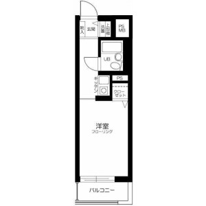 1K Mansion in Shirahata mukaicho - Yokohama-shi Kanagawa-ku Floorplan