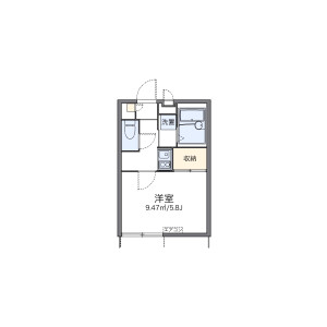 1K Apartment in Minamimachi - Nagasaki-shi Floorplan