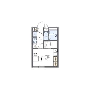 1K Apartment in Kanai - Machida-shi Floorplan