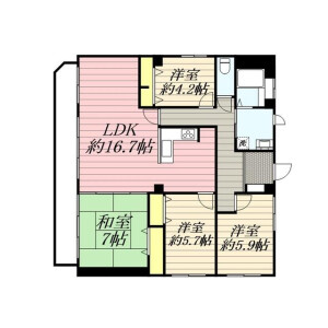 4LDK Mansion in Koyamadai - Shinagawa-ku Floorplan