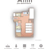 1R Serviced Apartment to Rent in Osaka-shi Fukushima-ku Floorplan