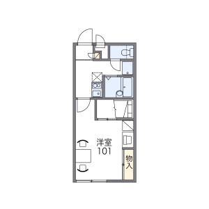 1K Apartment in Kizuri - Higashiosaka-shi Floorplan