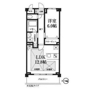 1LDK Mansion in Koenjikita - Suginami-ku Floorplan